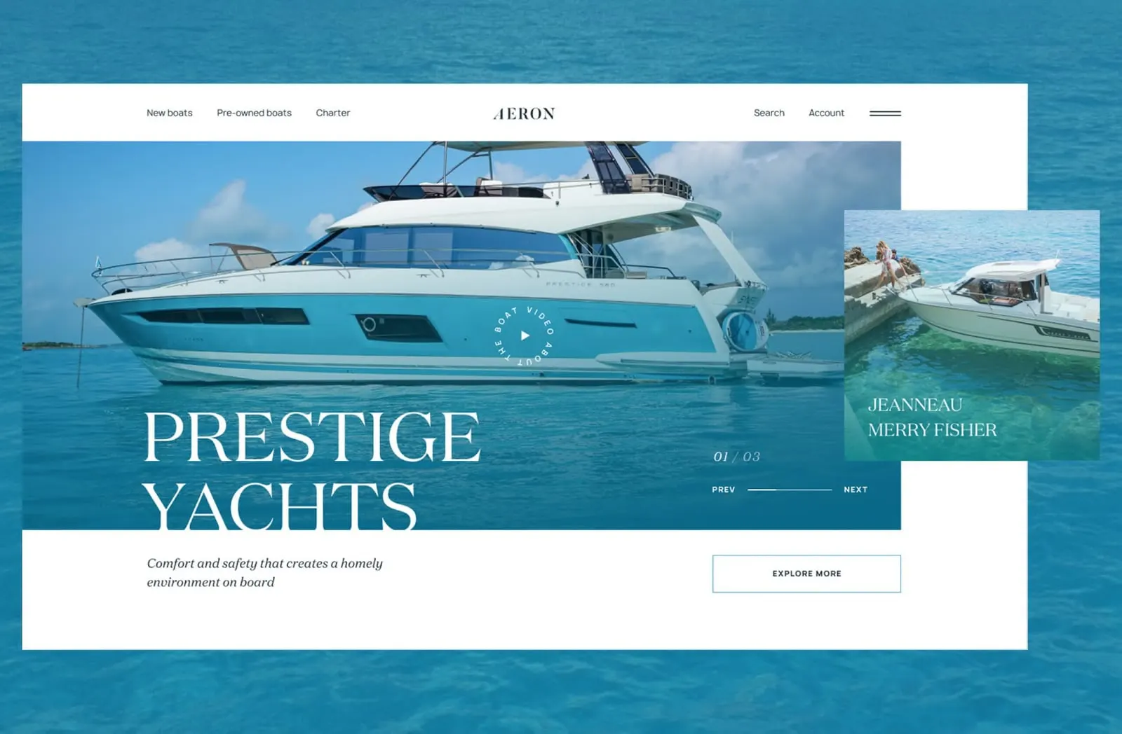 Aeron Yachts – Yacht charter website