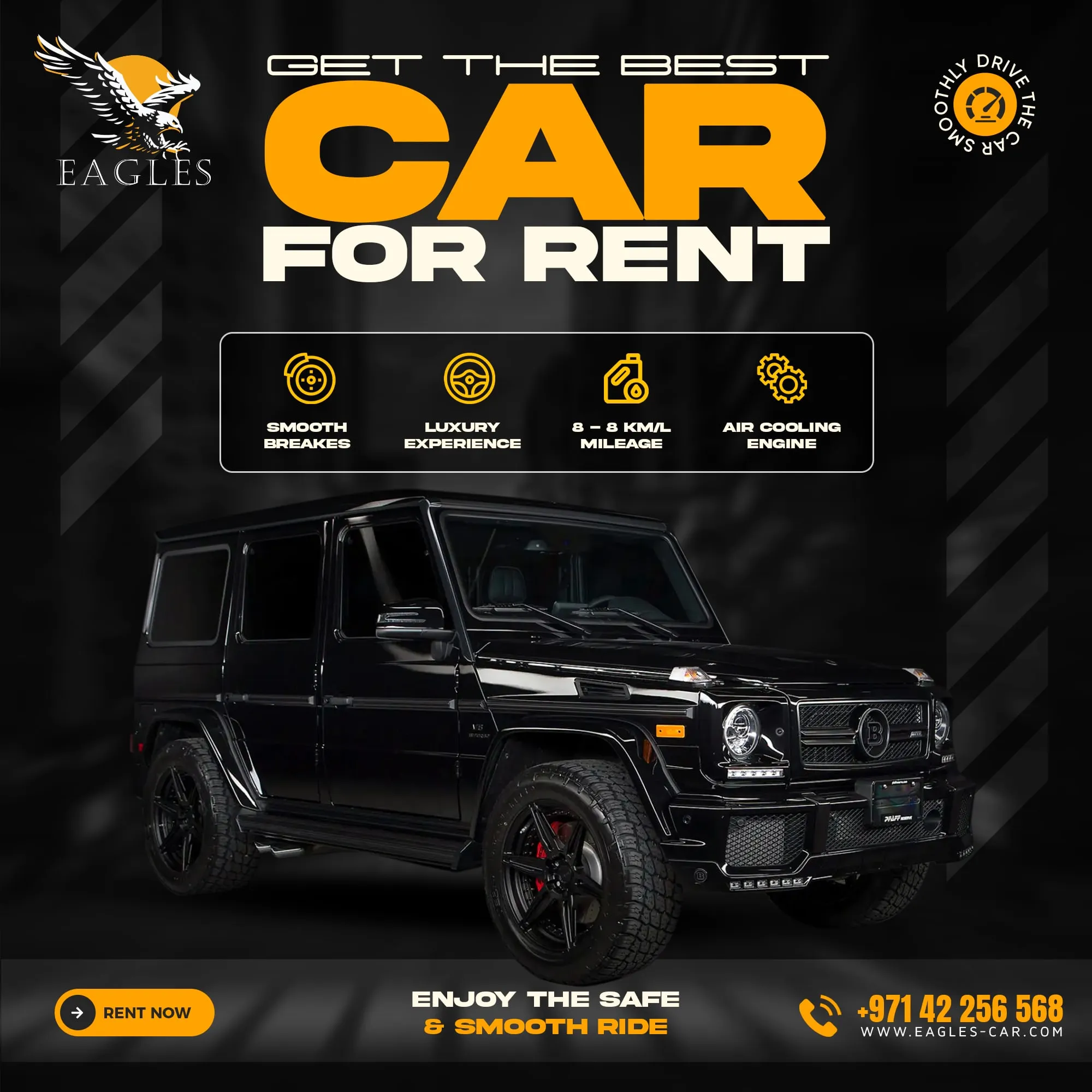 Eagles Car Rental – Car rental ad creative
