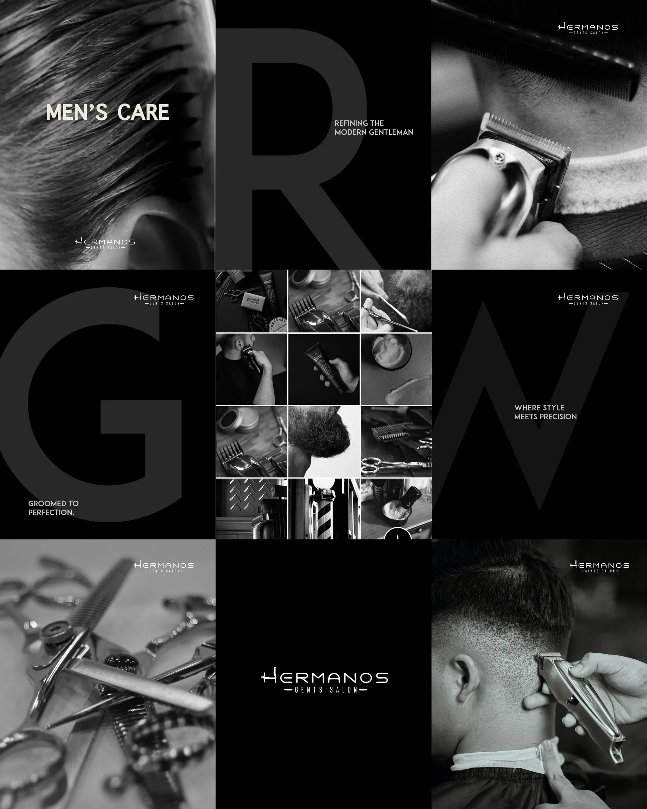 Hermanos Men's Care – Barbershop social media