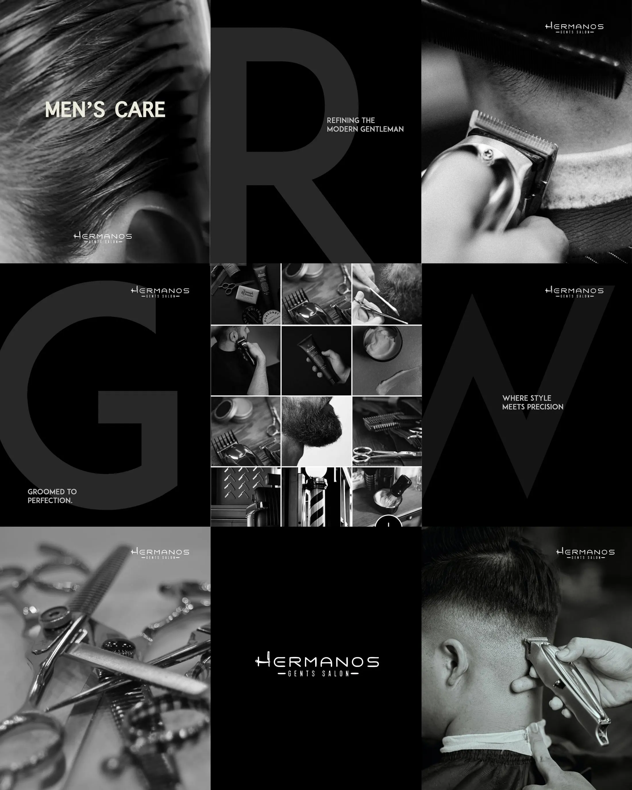 Hermanos Men's Care – Barbershop social media
