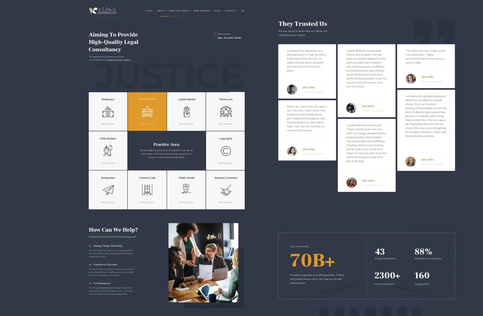 Khairallah – Legal consultancy website