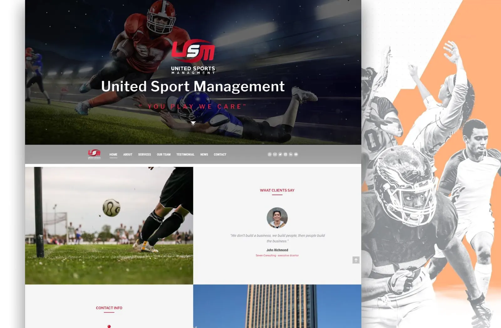 United Sport Management – Sports management website